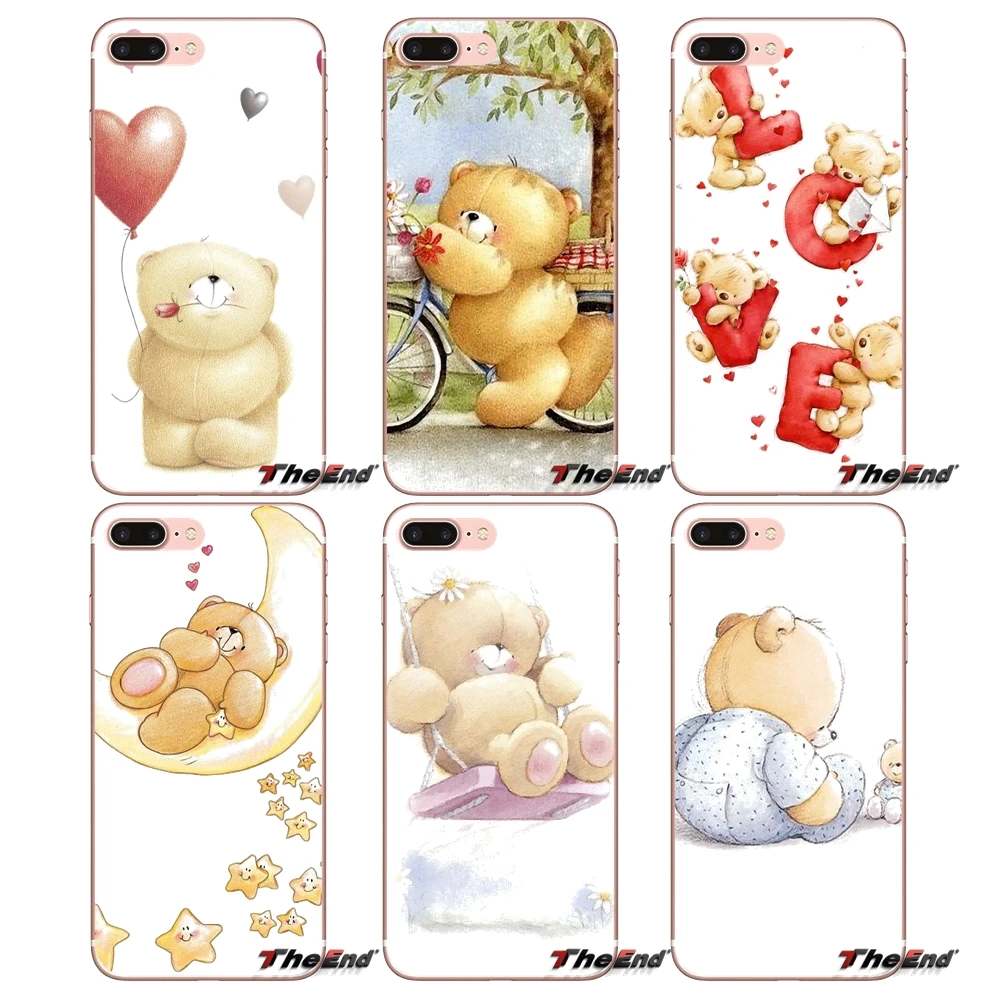 Forever Friends Bear для iPhone X 4 4S 5 5S 5C SE 6 6S 7 8 Plus Samsung Galaxy J1 J3 J5 J7 A3 A5 2016 2017 аксессуары