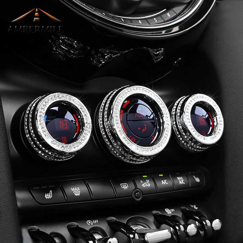 AMBERMILE Car Console Multimedia Knobs Covers Interior Decoration for BMW Mini Cooper F54 F55 F56 F57 F60 Countryman Accessories
AMBERMILE Car Console Multimedia Knobs Covers Interior Decoration for BMW Mini Cooper F54 F55 F56 F57 F60 Countryman Accessories