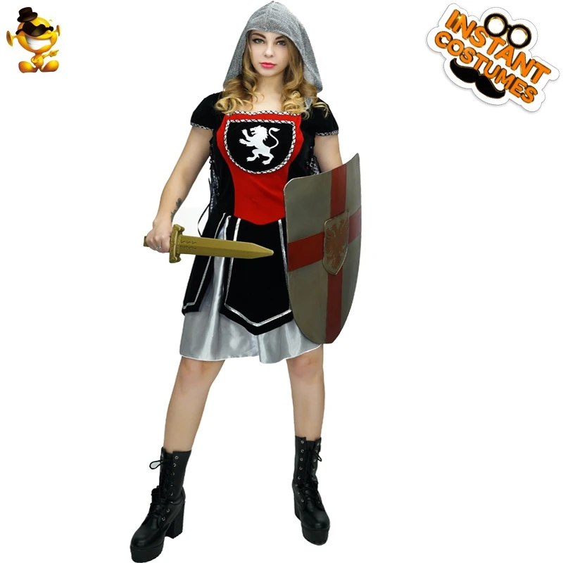 Ladies Medieval Knight Party Costume Halloween Adult Deluxe Warrior Queen Outfits Women Fancy Dress Soldier Cosplay Clothing
Ladies Medieval Knight Party Costume Halloween Adult Deluxe Warrior Queen Outfits Women Fancy Dress Soldier Cosplay Clothing
