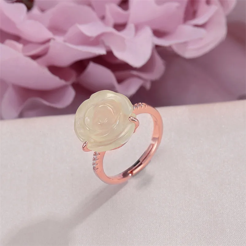 Natural Gemstone Rings For Women 100% 925 Silver Fine Jewelry 14*14mm Prehnite Rose Flower Luxury Rose Gold Plated Ring R-PR015
Natural Gemstone Rings For Women 100% 925 Silver Fine Jewelry 14*14mm Prehnite Rose Flower Luxury Rose Gold Plated Ring R-PR015