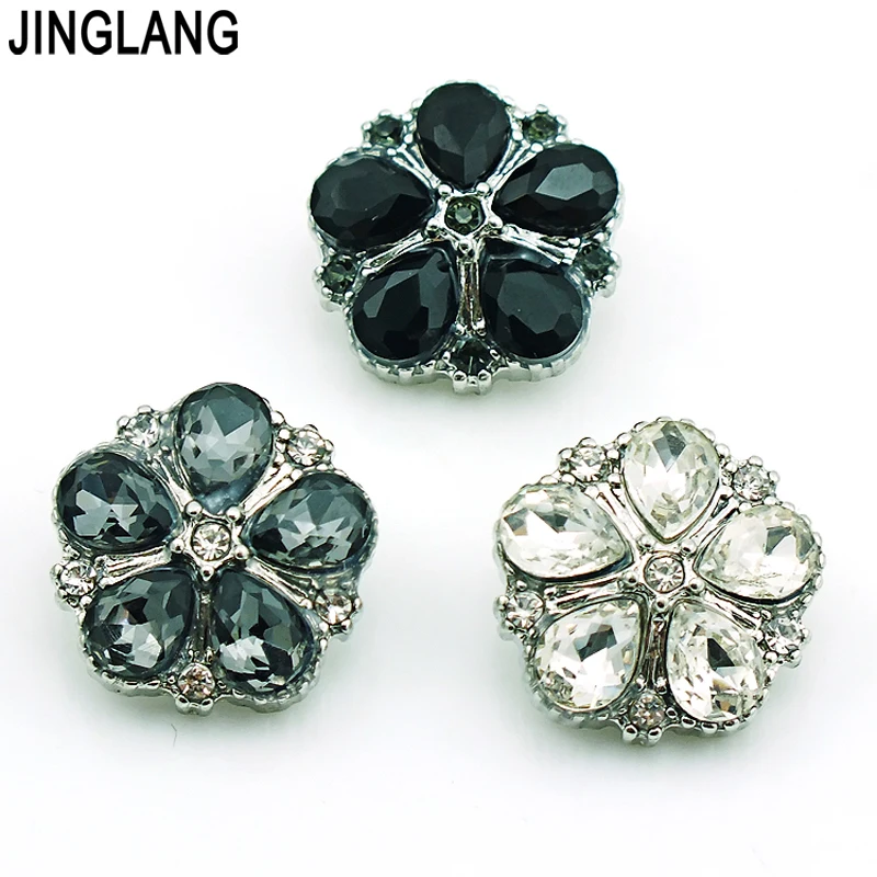Wholesale! New Fashion Metal Interchangeable 3 Colors Rhinestone Flower 18mm Snap Button For Jewelry Accessories
Wholesale! New Fashion Metal Interchangeable 3 Colors Rhinestone Flower 18mm Snap Button For Jewelry Accessories