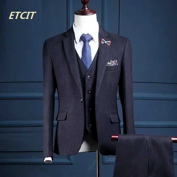 Новые Брендовые мужские костюмы, синие полосатые мужские костюмы, полосатые блейзеры, приталенный Свадебный костюм жениха на выпускной, пи...
Новые Брендовые мужские костюмы, синие полосатые мужские костюмы, полосатые блейзеры, приталенный Свадебный костюм жениха на выпускной, пи...