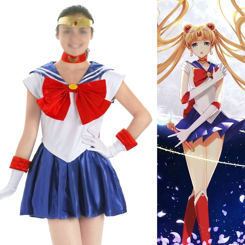 Anime Cosplay Sailor Moon Tsukino Usagi Cosplay Costumes School Uniform Europeansize size
Anime Cosplay Sailor Moon Tsukino Usagi Cosplay Costumes School Uniform Europeansize size