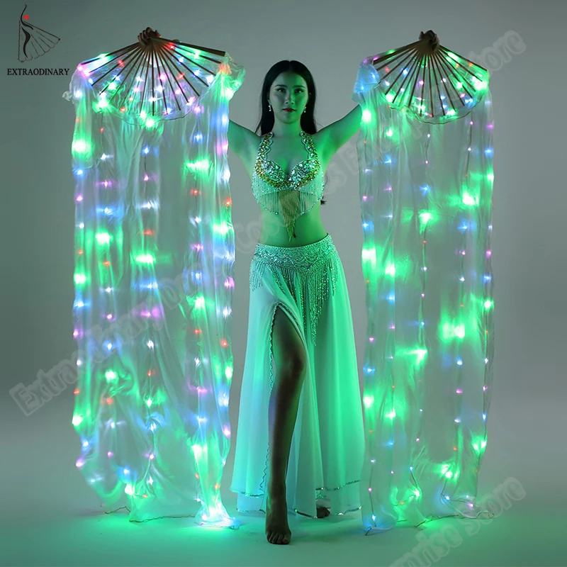 New 2018 Performance Prop Light up LED Fans Shiny Pleated Festival Carnival Dance Costume Accessories Belly Dance Fan
New 2018 Performance Prop Light up LED Fans Shiny Pleated Festival Carnival Dance Costume Accessories Belly Dance Fan