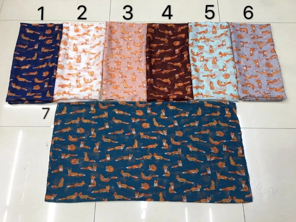 2018 New Fashion Small Cute Fox Pattern Scarf Women Animal Scarves And Shawl Wrap Hija Wholesale 100pcs/lot Free Shipping
2018 New Fashion Small Cute Fox Pattern Scarf Women Animal Scarves And Shawl Wrap Hija Wholesale 100pcs/lot Free Shipping