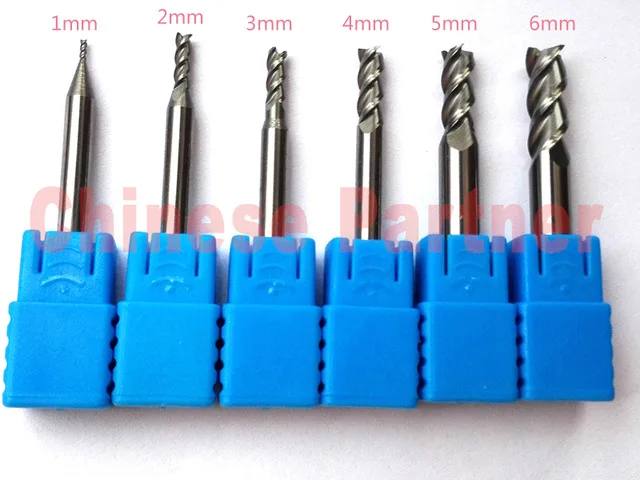 6pcs/set 1mm,2mm,3mm,4mm,5mm,6mm HRC50 3Flutes End mill for Aluminum Milling Cutter Tools Carbide CNC Endmill Router bits
6pcs/set 1mm,2mm,3mm,4mm,5mm,6mm HRC50 3Flutes End mill for Aluminum Milling Cutter Tools Carbide CNC Endmill Router bits