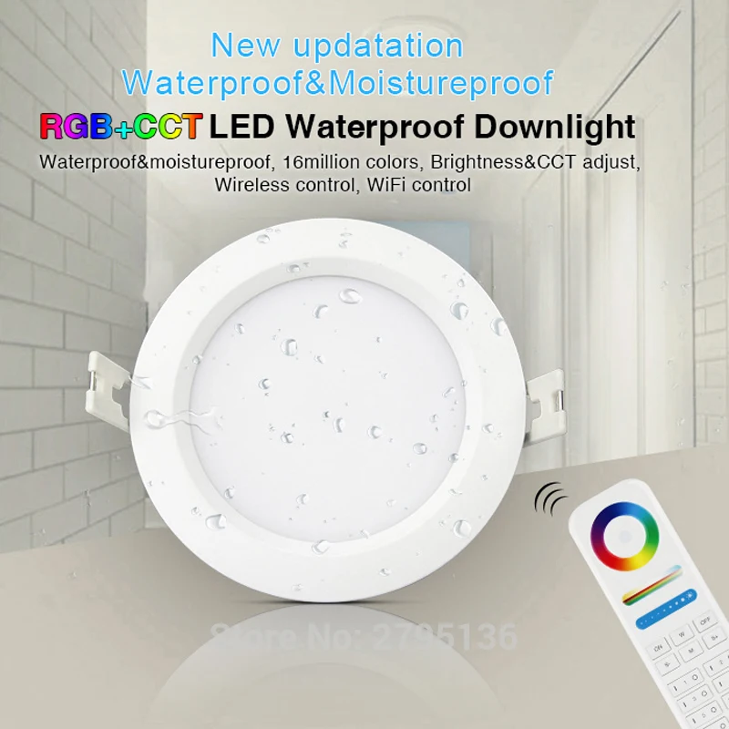 6W RGB+CCT Waterproof led downlights IP54 110V 220v Moistureproof smart Led light recessed led ceiling for living room bathroom
6W RGB+CCT Waterproof led downlights IP54 110V 220v Moistureproof smart Led light recessed led ceiling for living room bathroom
