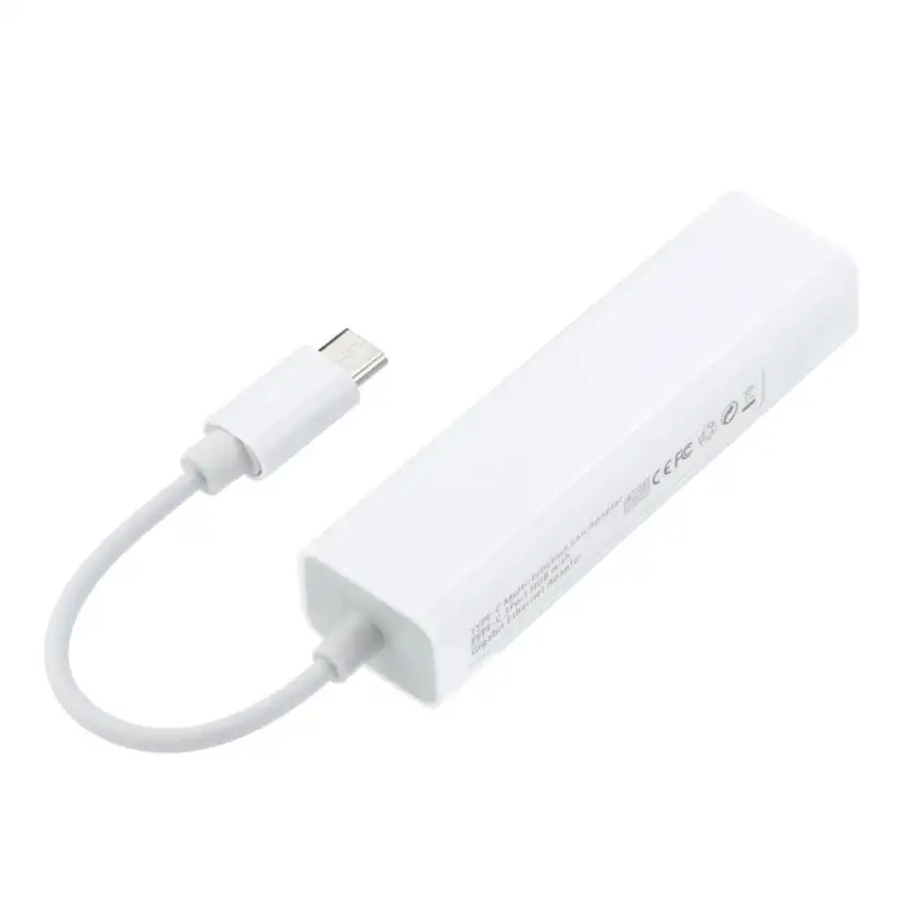 HIPERDEAL USB-C to LAN RJ45 Ethernet Network Cable Adapter & 3 USB 2.0 Port Hub MacBook 18May17 Drop Ship F
HIPERDEAL USB-C to LAN RJ45 Ethernet Network Cable Adapter & 3 USB 2.0 Port Hub MacBook 18May17 Drop Ship F