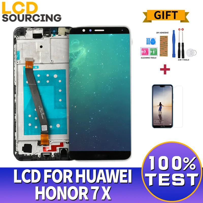 ЖК-дисплей 5,93 дюйма для Huawei Honor 7X, BND-L21, BND-L22, BND-L24, для Mate SE, сенсорный экран, дигитайзер в сборе с заменой рамки
ЖК-дисплей 5,93 дюйма для Huawei Honor 7X, BND-L21, BND-L22, BND-L24, для Mate SE, сенсорный экран, дигитайзер в сборе с заменой рамки
