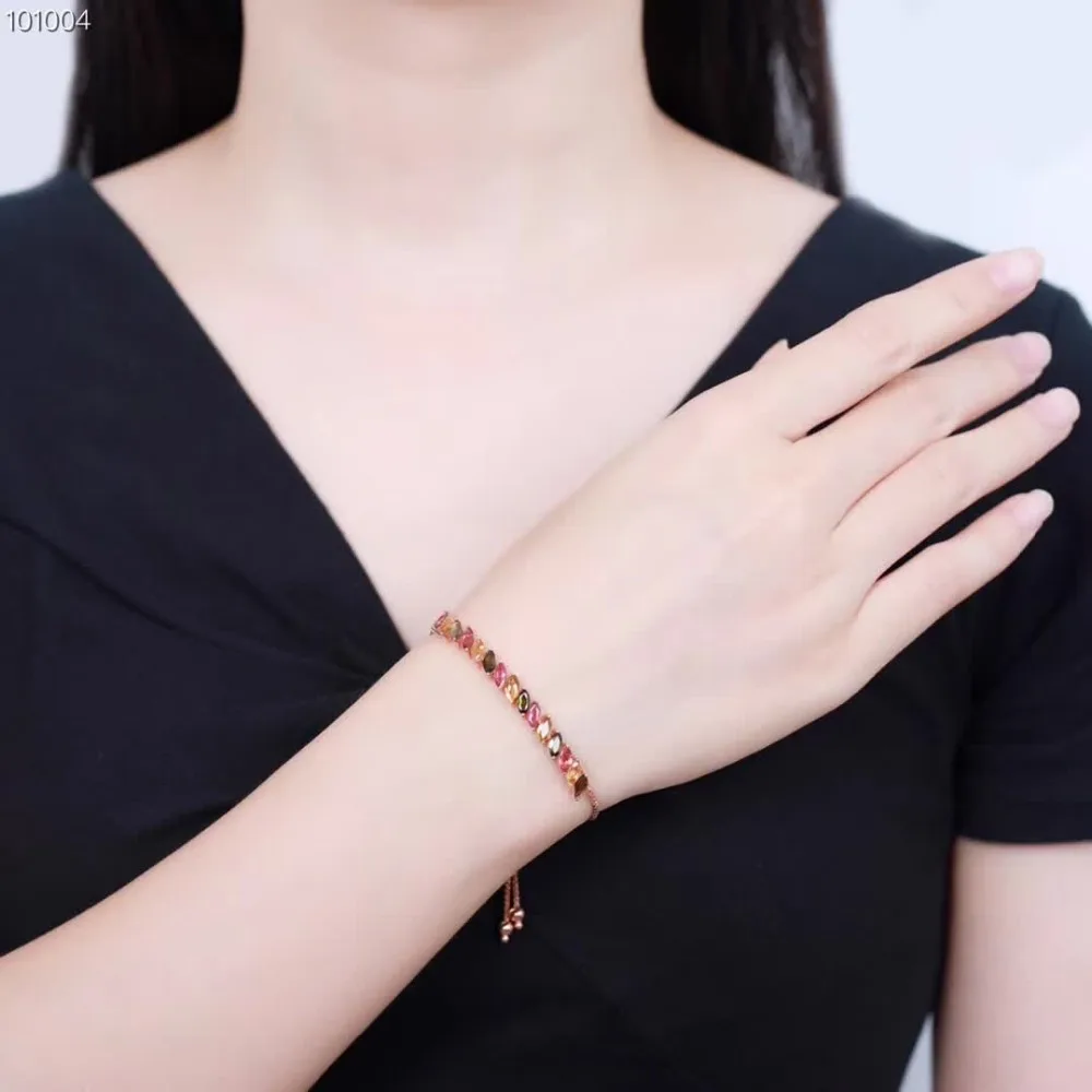 gemstone fine jewelry factory wholesale18K white rose gold natural tourmaline adjustable bracelet for women
gemstone fine jewelry factory wholesale18K white rose gold natural tourmaline adjustable bracelet for women