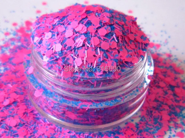 Розовый и синий стойкий к растворителям блеск G376|glitter glitter|glitter blueglitter solvent resistant |