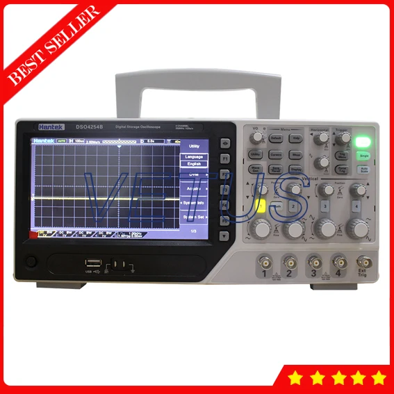 Hantek Brand DSO4254B 250Mhz 4 channel 1Gsa/s Automotive Oscilloscope with Bench type Professional Scopemeter
Hantek Brand DSO4254B 250Mhz 4 channel 1Gsa/s Automotive Oscilloscope with Bench type Professional Scopemeter