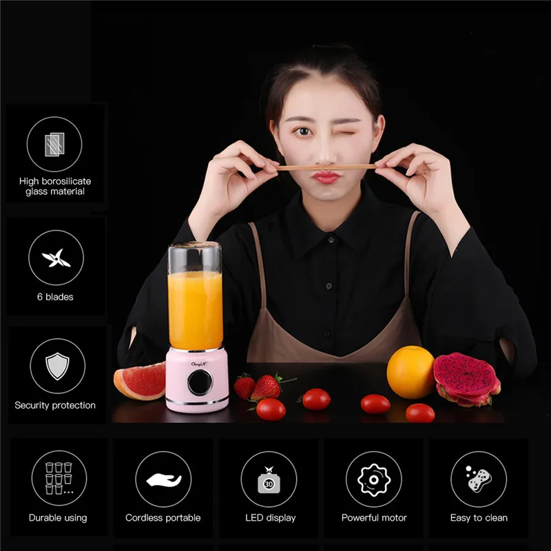 Multifunctional Personal Blender Mixer USB Rechargeable 6 Blade Juicer Cup Fruit Mixing Shakes Smoothies Machine Travel Blender
Multifunctional Personal Blender Mixer USB Rechargeable 6 Blade Juicer Cup Fruit Mixing Shakes Smoothies Machine Travel Blender