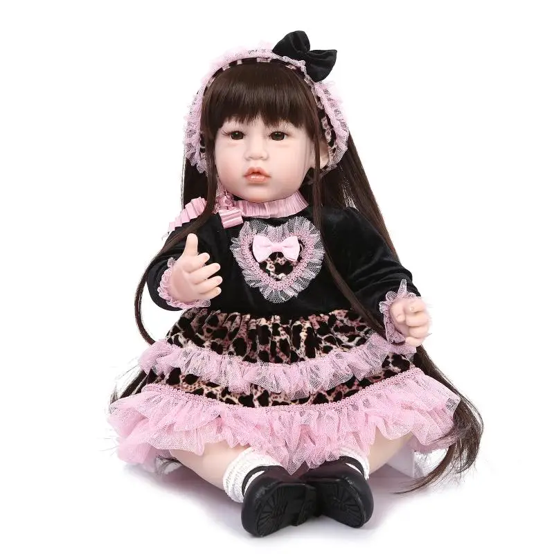 NPK DOLL 53cm Fashion long hiar Doll Silicone Reborn soft real gentle touch Baby Dolls 20 Inch Vinyl Baby Reborn Babies Toys
NPK DOLL 53cm Fashion long hiar Doll Silicone Reborn soft real gentle touch Baby Dolls 20 Inch Vinyl Baby Reborn Babies Toys
