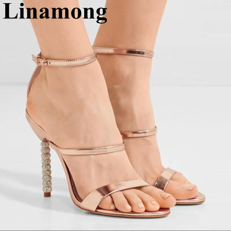 2019 Summer Hottest 10CM Crystal High Heel Sexy Open Toe Buckle Strap Women Shoes Fashion Party Women Sandals
2019 Summer Hottest 10CM Crystal High Heel Sexy Open Toe Buckle Strap Women Shoes Fashion Party Women Sandals
