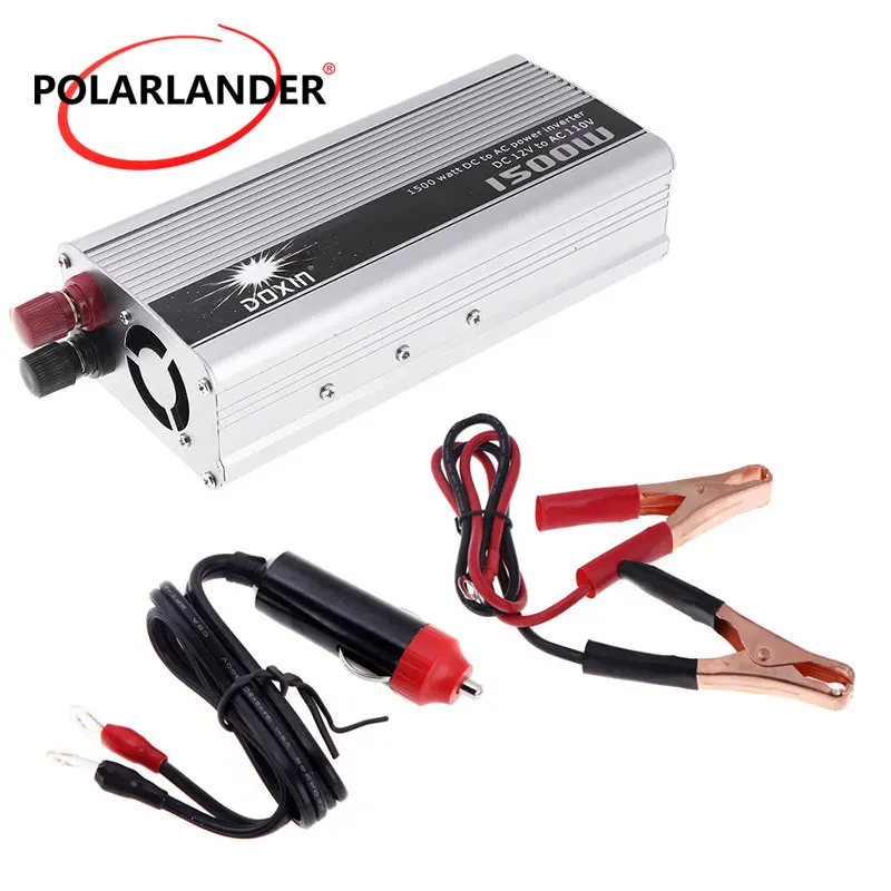 Трансформатор напряжения DC 12V к AC 110V 1500W конвертер питания 50 Hz инвертор Портативный USB Автомобильное зарядное устройство
Трансформатор напряжения DC 12V к AC 110V 1500W конвертер питания 50 Hz инвертор Портативный USB Автомобильное зарядное устройство