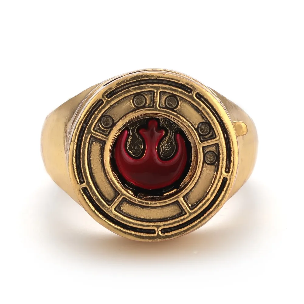 Кольцо с розой Реплика последнее кольцо джедая розы тико Rebel Alliance Iris Cooper мужское