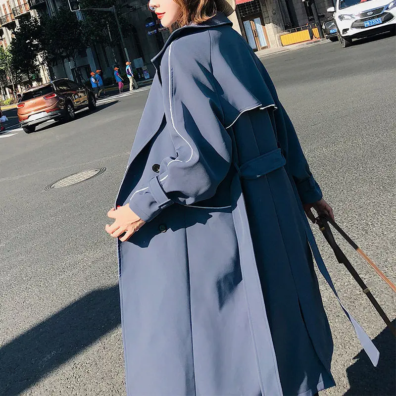 Lapel Classic Women Trench Coat Fashion 2020 Spring New Chic Windbreaker Long Casual Loose Ladies Autumn Outerwear Coat f876
Lapel Classic Women Trench Coat Fashion 2020 Spring New Chic Windbreaker Long Casual Loose Ladies Autumn Outerwear Coat f876