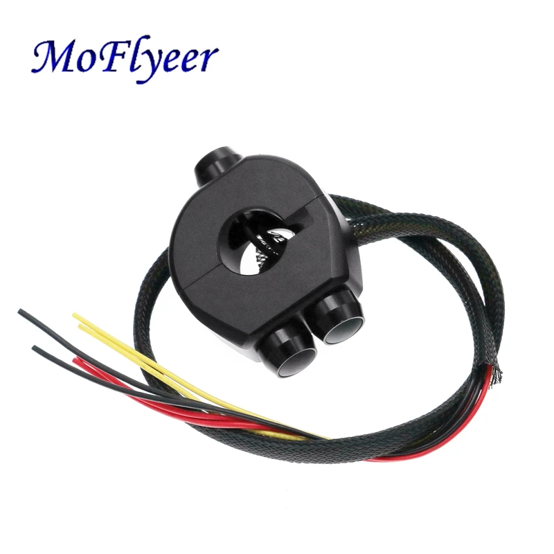 MoFlyeer 22mm Motorcycle Aluminum Alloy CNC Switches Handlebar Mount Switch Headlight Light Start Kill Horn Reset Button
MoFlyeer 22mm Motorcycle Aluminum Alloy CNC Switches Handlebar Mount Switch Headlight Light Start Kill Horn Reset Button