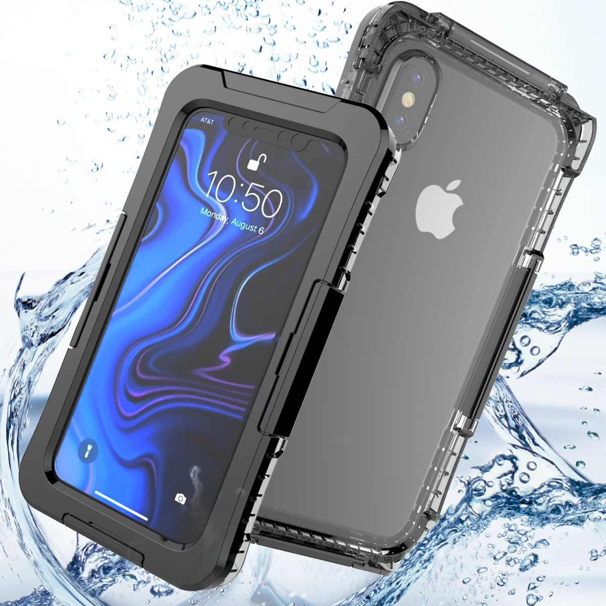 IP68 Coque For iPhone X XS Max Waterproof Case Shockproof Anti-fall Dust-proof Swimming Cover 6S 7 8 Plus 5 SE 5S | Мобильные