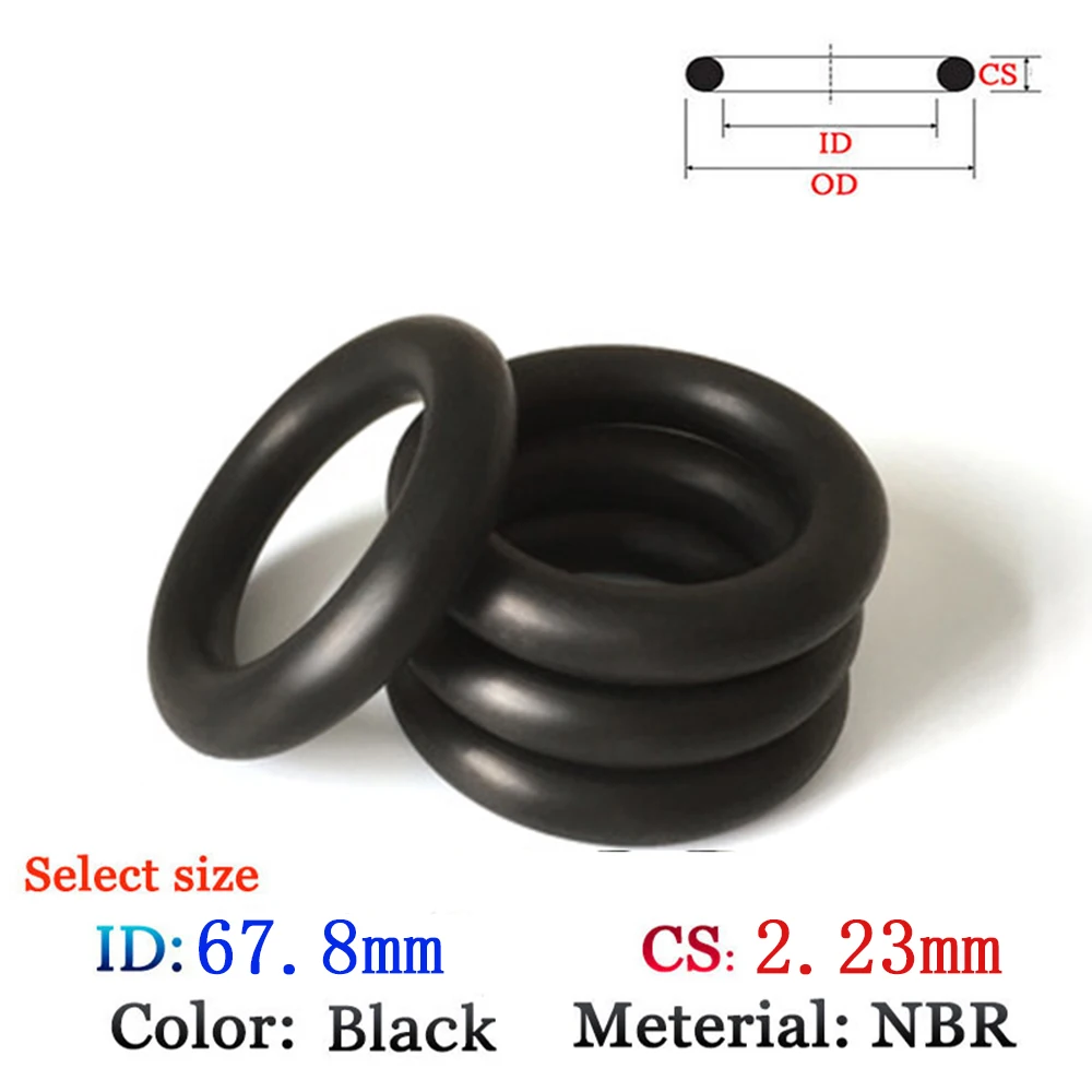 CS2.23mm ID67.8mm NBR флюорорезиновое уплотнительное кольцо, пластиковая прокладка, силиконовое кольцо, пленка, уплотнение масла и воды, уплотнение, ...
CS2.23mm ID67.8mm NBR флюорорезиновое уплотнительное кольцо, пластиковая прокладка, силиконовое кольцо, пленка, уплотнение масла и воды, уплотнение, ...