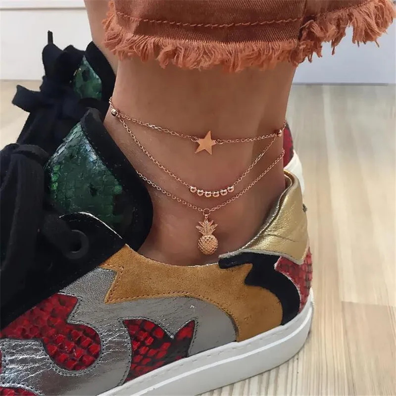 Bohemia Ankle Chain Pineapple Pendant Anklet Beaded 2020 Summer Beach Foot Jewelry Fashion Bohemian Multilayer Anklets for Women
Bohemia Ankle Chain Pineapple Pendant Anklet Beaded 2020 Summer Beach Foot Jewelry Fashion Bohemian Multilayer Anklets for Women