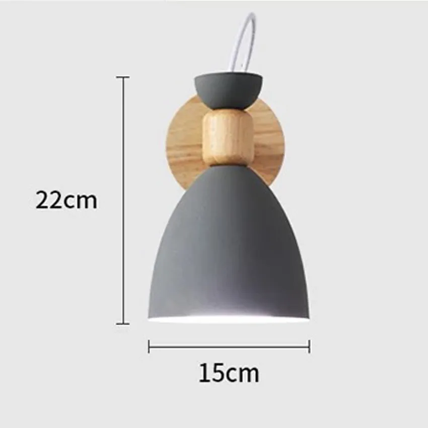 Nordic Light Solid Wood Macarons Wall Lamps Bedroom Bedside Aisle LED Wall Light Fashion 3 Color Wall Lights for Home
Nordic Light Solid Wood Macarons Wall Lamps Bedroom Bedside Aisle LED Wall Light Fashion 3 Color Wall Lights for Home