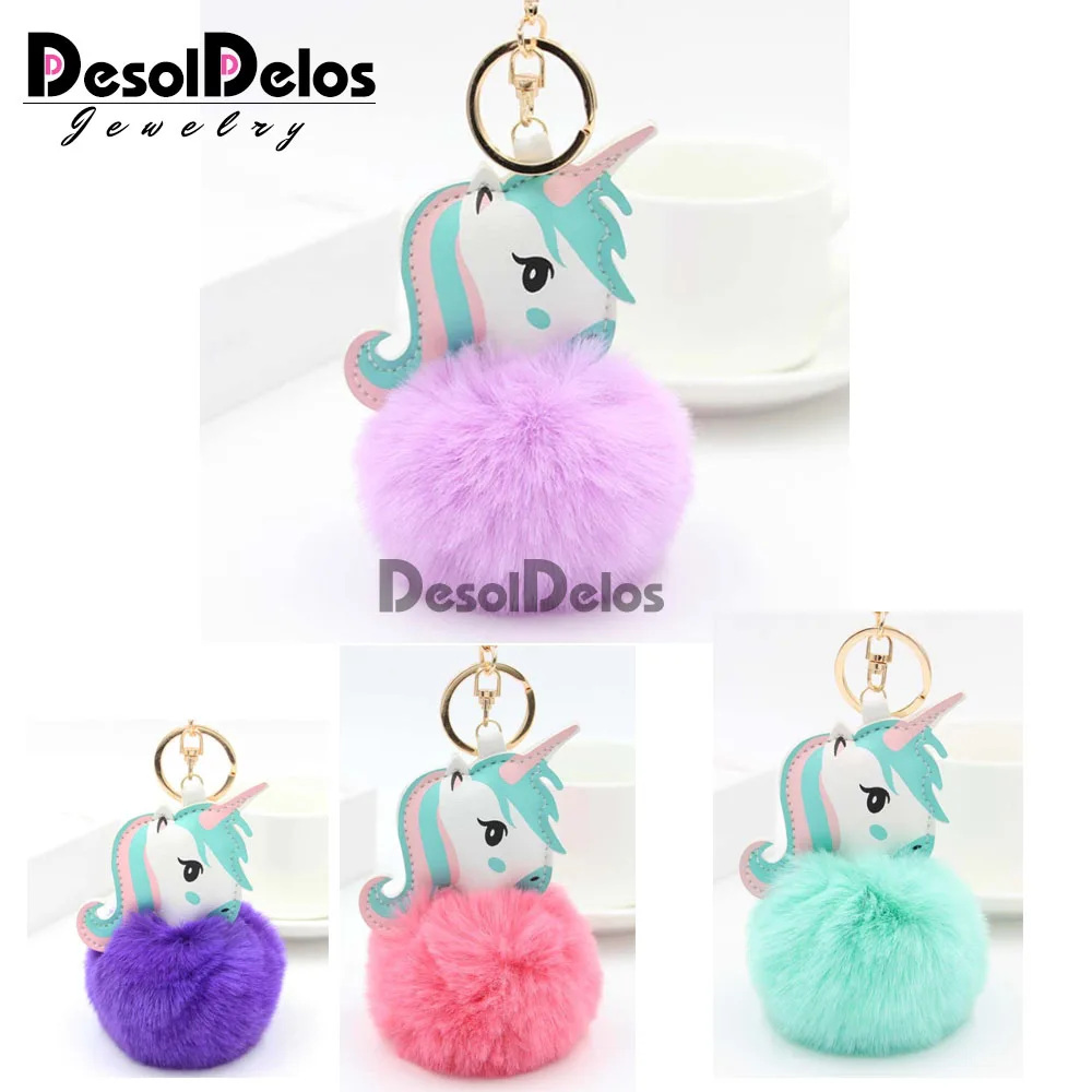 Pom Unicorn Keychain Rabbit Fur Ball Horse Key chain porte clef holder fluffy pompon Bag Car Key Ring For Women Accessories
Pom Unicorn Keychain Rabbit Fur Ball Horse Key chain porte clef holder fluffy pompon Bag Car Key Ring For Women Accessories