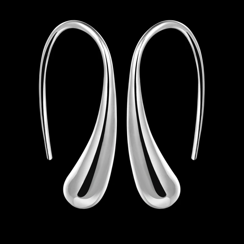 Graceful Drop Earrings silver color Silver Color Filled earrings for womens Water Drop jewelry AE2039
Graceful Drop Earrings silver color Silver Color Filled earrings for womens Water Drop jewelry AE2039
