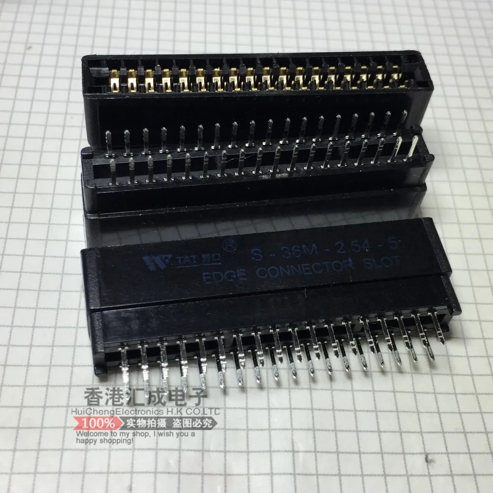S-36M-2.54-5 2X18P Gold Finger PCB Tray Socket Female No Ear Bus Slot NEW Original
S-36M-2.54-5 2X18P Gold Finger PCB Tray Socket Female No Ear Bus Slot NEW Original