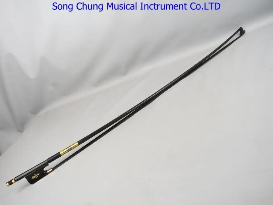 Pretty powerful plaid black Carbon fiber viola bow,black Horsehair #7973