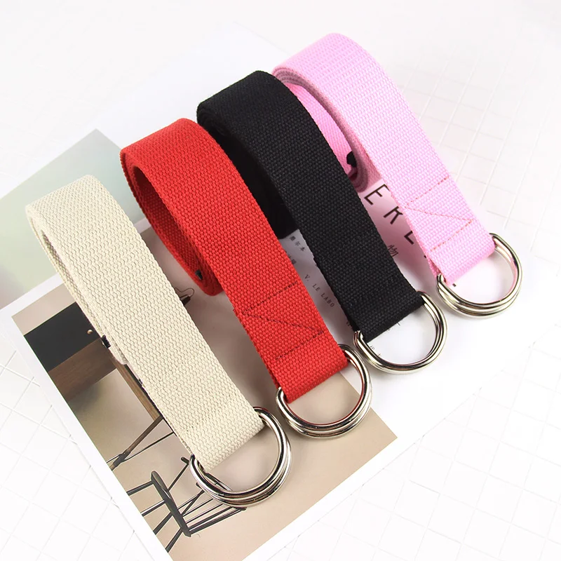 Woman Belts For Dress Korean Style Ulzzang Harajuku Candy Color All-match Belt Women Casual Canvas Double Buckle Ring Belts
Woman Belts For Dress Korean Style Ulzzang Harajuku Candy Color All-match Belt Women Casual Canvas Double Buckle Ring Belts