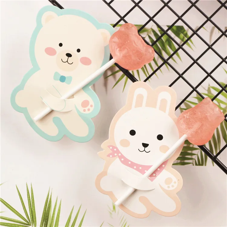 49pcs/lot 2 style bear rabbit DIY decorations cards gift candy paper reward card cute message Lollipop decoration cards
49pcs/lot 2 style bear rabbit DIY decorations cards gift candy paper reward card cute message Lollipop decoration cards