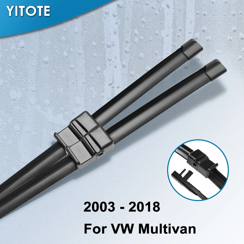 YITOTE Wiper Blades for Volkswagen VW Multivan Fit Side Pin Arms / Push Button Arms From 2003 to 2017
YITOTE Wiper Blades for Volkswagen VW Multivan Fit Side Pin Arms / Push Button Arms From 2003 to 2017