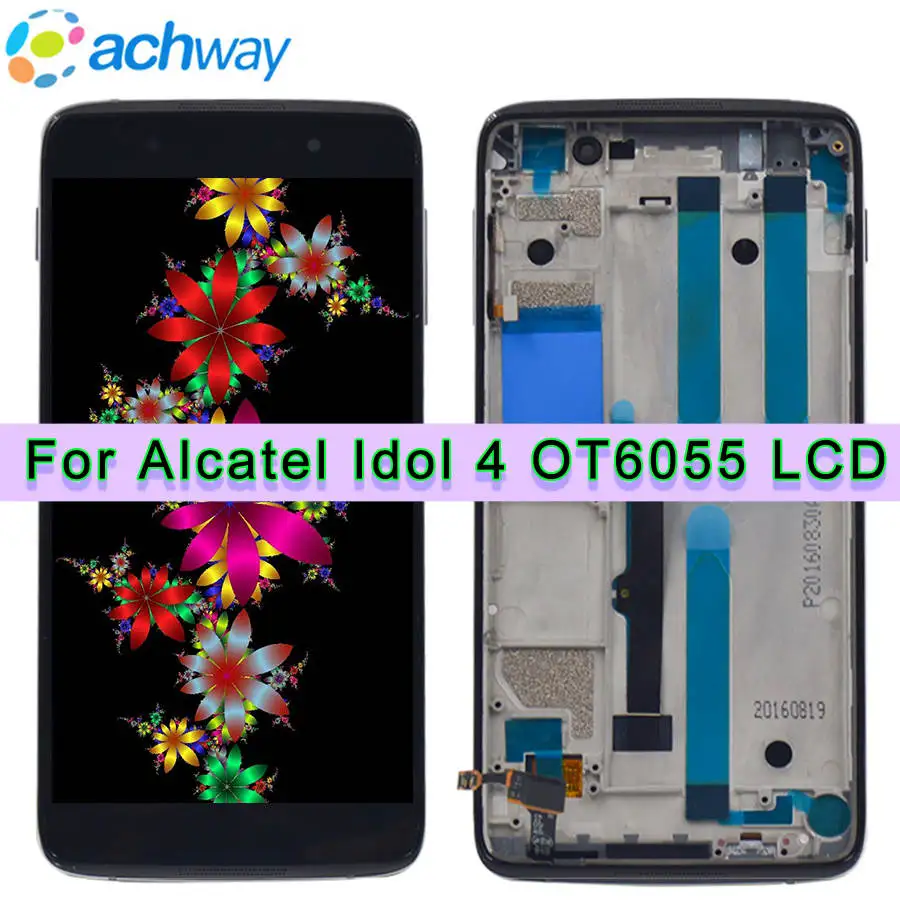 For Alcatel Idol 4 OT6055 Display Touch Screen Digitizer Assembly For Alcatel One Touch Idol 4 LTE 6055 6055P 6055Y 6055B 6055K
For Alcatel Idol 4 OT6055 Display Touch Screen Digitizer Assembly For Alcatel One Touch Idol 4 LTE 6055 6055P 6055Y 6055B 6055K