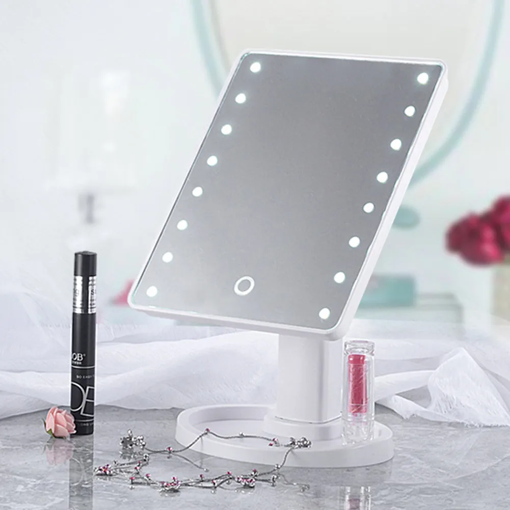 NEW Adjustable Brightness Girls 360 Degree Rotation 16LED Adjustable Touch Dimmable Desktop Cosmetic Makeup Mirror
NEW Adjustable Brightness Girls 360 Degree Rotation 16LED Adjustable Touch Dimmable Desktop Cosmetic Makeup Mirror
