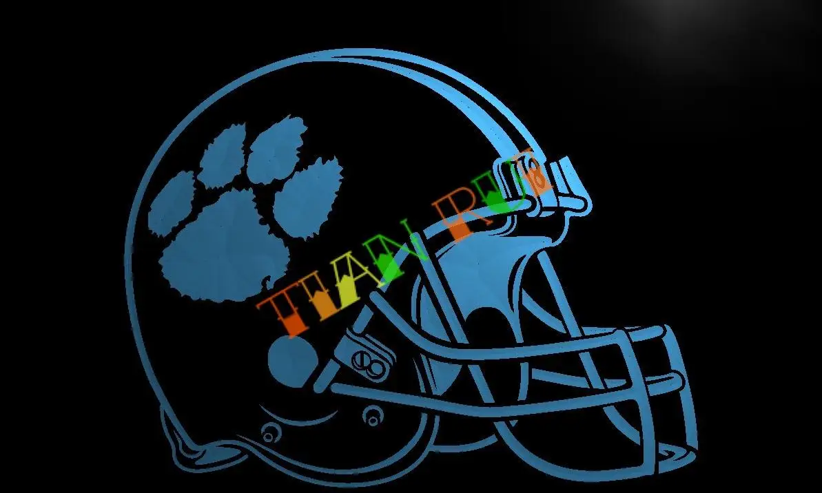 LA158- Clemson шлем Тайгерс светодиодный светодиодная неоновая световая вывеска для домашнего декора
LA158- Clemson шлем Тайгерс светодиодный светодиодная неоновая световая вывеска для домашнего декора