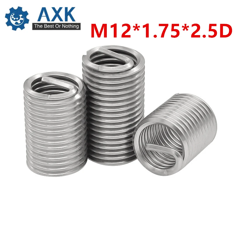 20Pcs M12*1.75*2.5D Screw Thread Insert A2 Stainless Steel 304 Fasteners Repair Tools Kit Coiled Wire Helical Screw Sleeve Set
20Pcs M12*1.75*2.5D Screw Thread Insert A2 Stainless Steel 304 Fasteners Repair Tools Kit Coiled Wire Helical Screw Sleeve Set