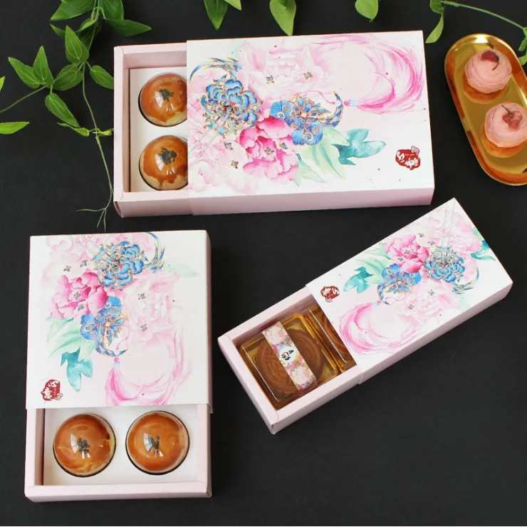 100pcs pink flower moon cake box gift box egg yellow crisp box drawer type high-grade cookies packing box wen5711
100pcs pink flower moon cake box gift box egg yellow crisp box drawer type high-grade cookies packing box wen5711