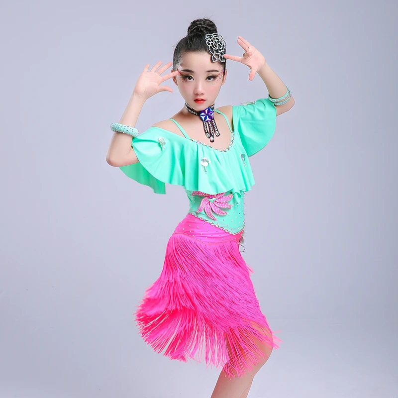 tassel ballroom dancing dresses skirt kids fringe children professional latin dance dress for girls salsa cha cha samba tango
tassel ballroom dancing dresses skirt kids fringe children professional latin dance dress for girls salsa cha cha samba tango