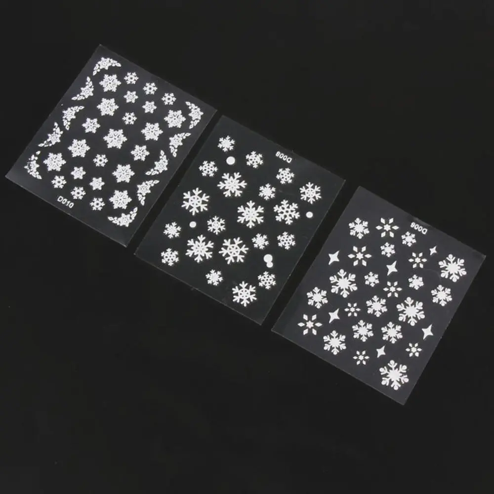 12 Sheets White Snowflakes Pattern 3D Flake Nail Decoration Water Transfer DIY Design Decals Decor Fashion Nail Glitter
12 Sheets White Snowflakes Pattern 3D Flake Nail Decoration Water Transfer DIY Design Decals Decor Fashion Nail Glitter