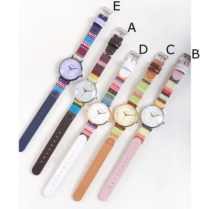 Colorful Tweed Drama Lady Women's Watch Japan Movt Rhinestone Fashion Clock Hours Bracelet Real Leather Girl's Birthday Gift Box
Colorful Tweed Drama Lady Women's Watch Japan Movt Rhinestone Fashion Clock Hours Bracelet Real Leather Girl's Birthday Gift Box