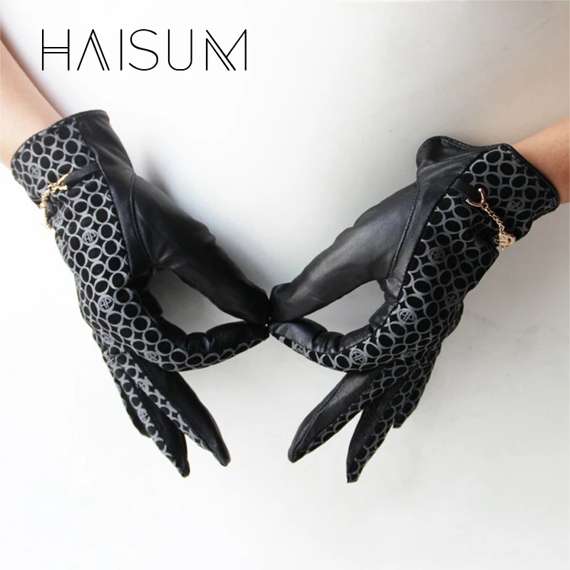 2018 Guantes Haisum Genuine Leather Gloves For Women Classic Print Sheepskin Finger Glove Warm In Winter Fashion Mittens Hn86
2018 Guantes Haisum Genuine Leather Gloves For Women Classic Print Sheepskin Finger Glove Warm In Winter Fashion Mittens Hn86