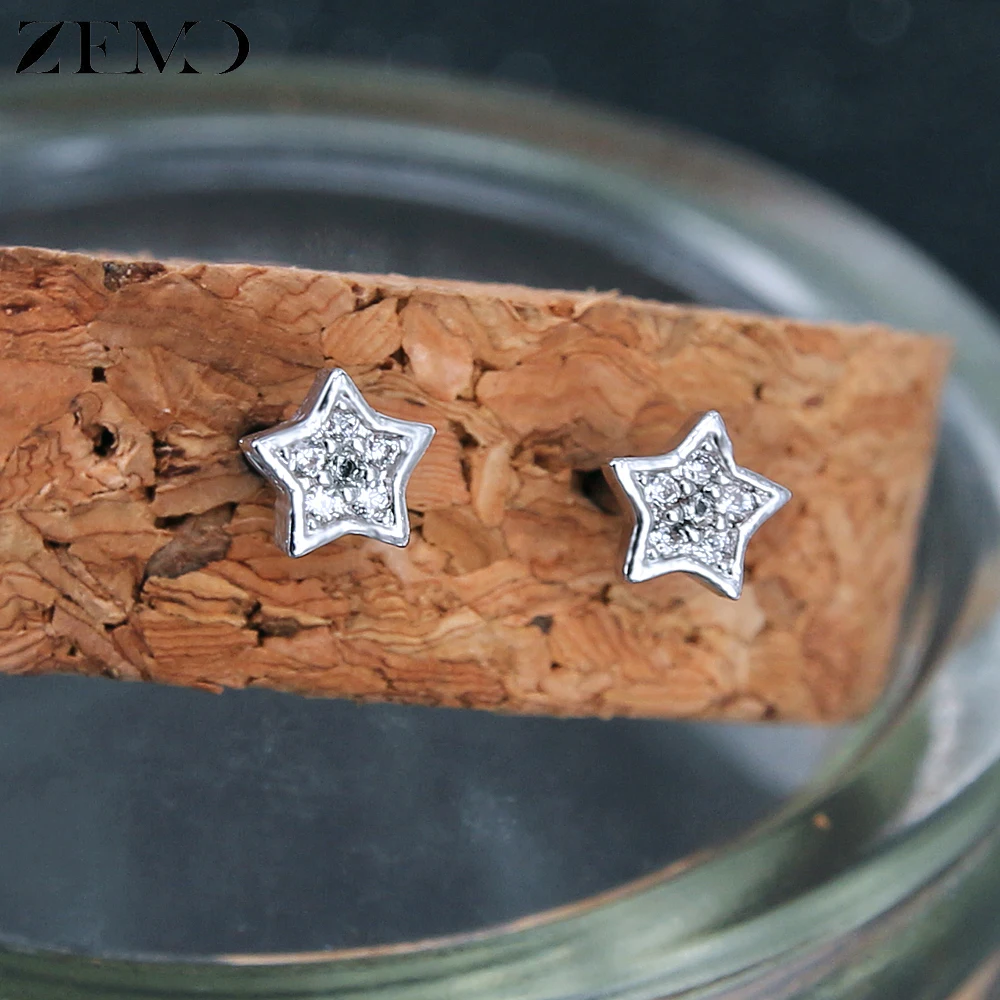 ZEMO Stainless Steel Earrings for Women Crystal Stud Earrings Cubic Zirconia Cute Star Flower Earrings Boucle D'oreille Femme
ZEMO Stainless Steel Earrings for Women Crystal Stud Earrings Cubic Zirconia Cute Star Flower Earrings Boucle D'oreille Femme