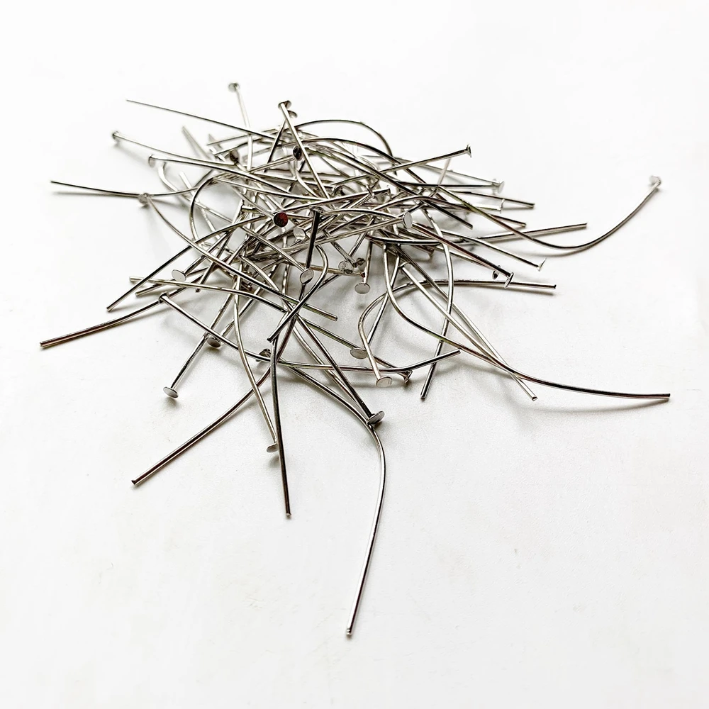 100pcs 5cm Nickel Metal Head Pins For Diy Jewelry Making Long Head Pins Needles Earring Necklace Jewelry Findings Accessories
100pcs 5cm Nickel Metal Head Pins For Diy Jewelry Making Long Head Pins Needles Earring Necklace Jewelry Findings Accessories