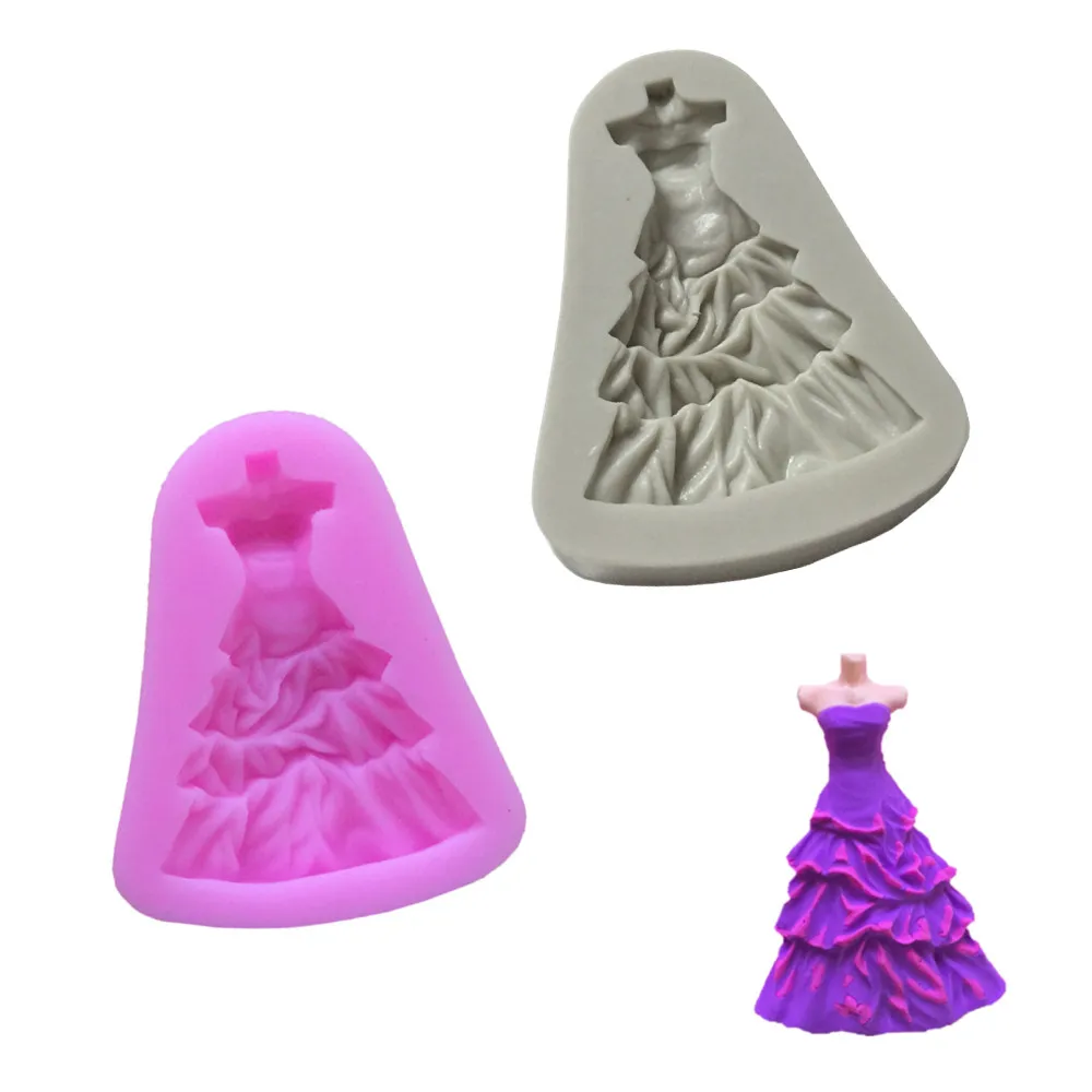 1pc 3D Wedding Skirt Dress Silicone Cake Mold Kitchen Baking Mold Sugar Craft Fondant Decoration Cake Tools Chocolate Soap Mould
1pc 3D Wedding Skirt Dress Silicone Cake Mold Kitchen Baking Mold Sugar Craft Fondant Decoration Cake Tools Chocolate Soap Mould