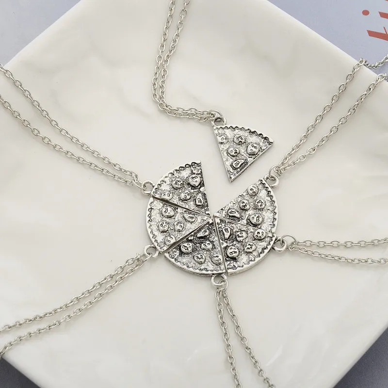 1 шт. ожерелье с подвеской в форме пиццы лучший друг дружба влюбленные семья