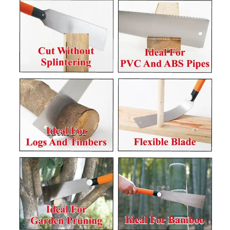 Hand Pull Saw Blade Replacement 250D Flexible Fine-toothed Woodworking Household Tool Timbers PVC ABS Pipes Garden Pruning Bambo
Hand Pull Saw Blade Replacement 250D Flexible Fine-toothed Woodworking Household Tool Timbers PVC ABS Pipes Garden Pruning Bambo
