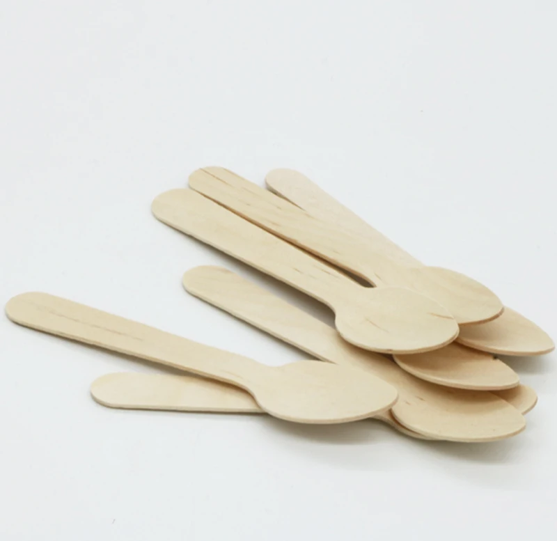 100 pcs Mini disposable wood tableware wooden spoon cake coffee ice cream Coffee honey tea spoon BBQ Tableware Tools 11 cm JK23
100 pcs Mini disposable wood tableware wooden spoon cake coffee ice cream Coffee honey tea spoon BBQ Tableware Tools 11 cm JK23