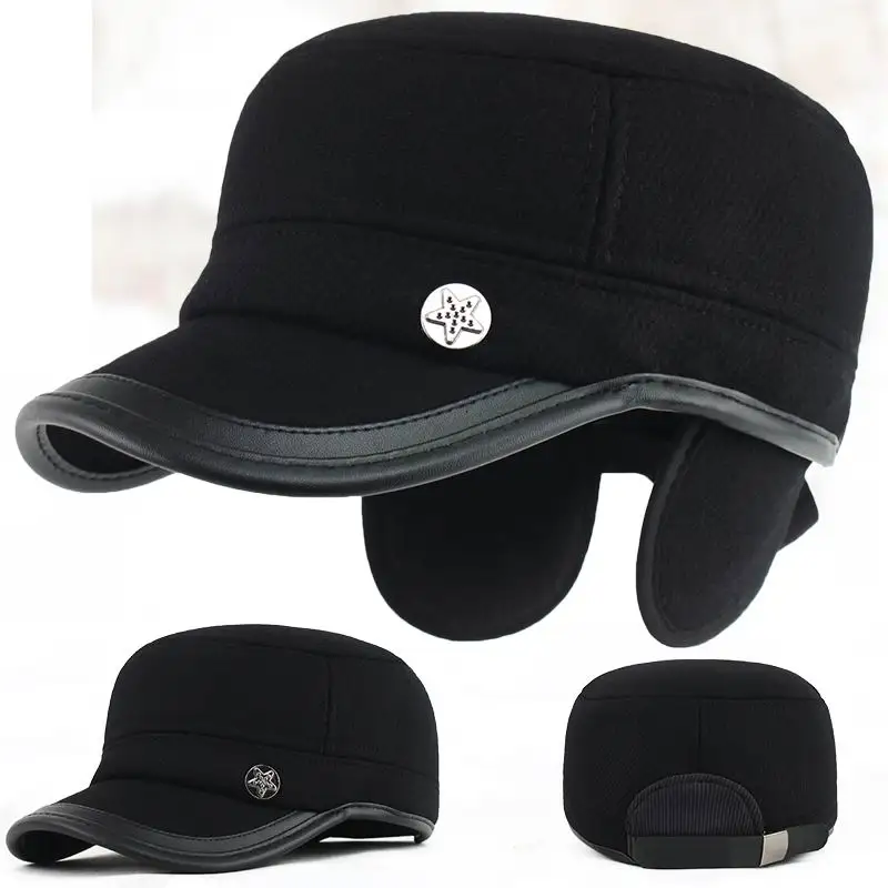 GBCNYIER Winter Baseball Cap Short Brim Thick Cotton Ear Protection Men Casual Warm Hat Elderly Dark Color Warm Hat
GBCNYIER Winter Baseball Cap Short Brim Thick Cotton Ear Protection Men Casual Warm Hat Elderly Dark Color Warm Hat